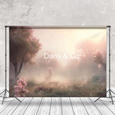 Aperturee - Foggy Jungle Bubbles Spring Photography Backdrop